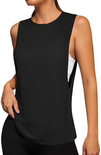 Amazon.com: Remidoo Sleeveless Workout Tops for Women Open Side